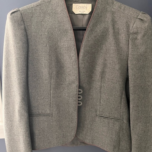 Vintage gray wool jacket 10 - Picture 2 of 4